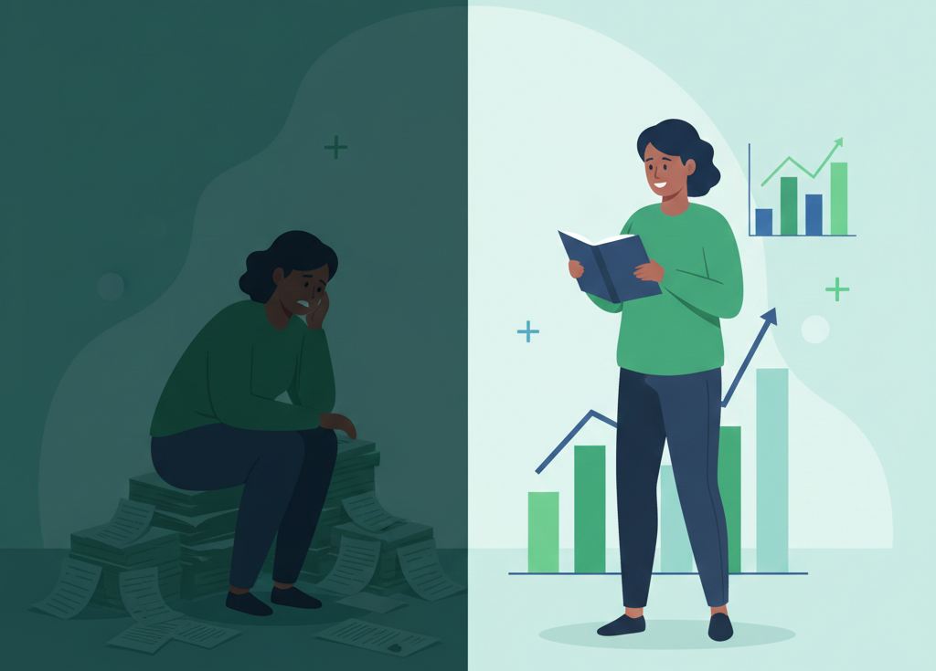 Como parar de viver em escassez financeira e desenvolver uma mentalidade financeira saudável