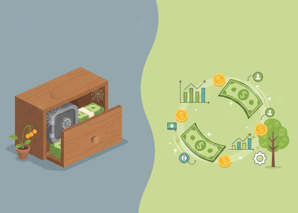 Dinheiro parado perde valor